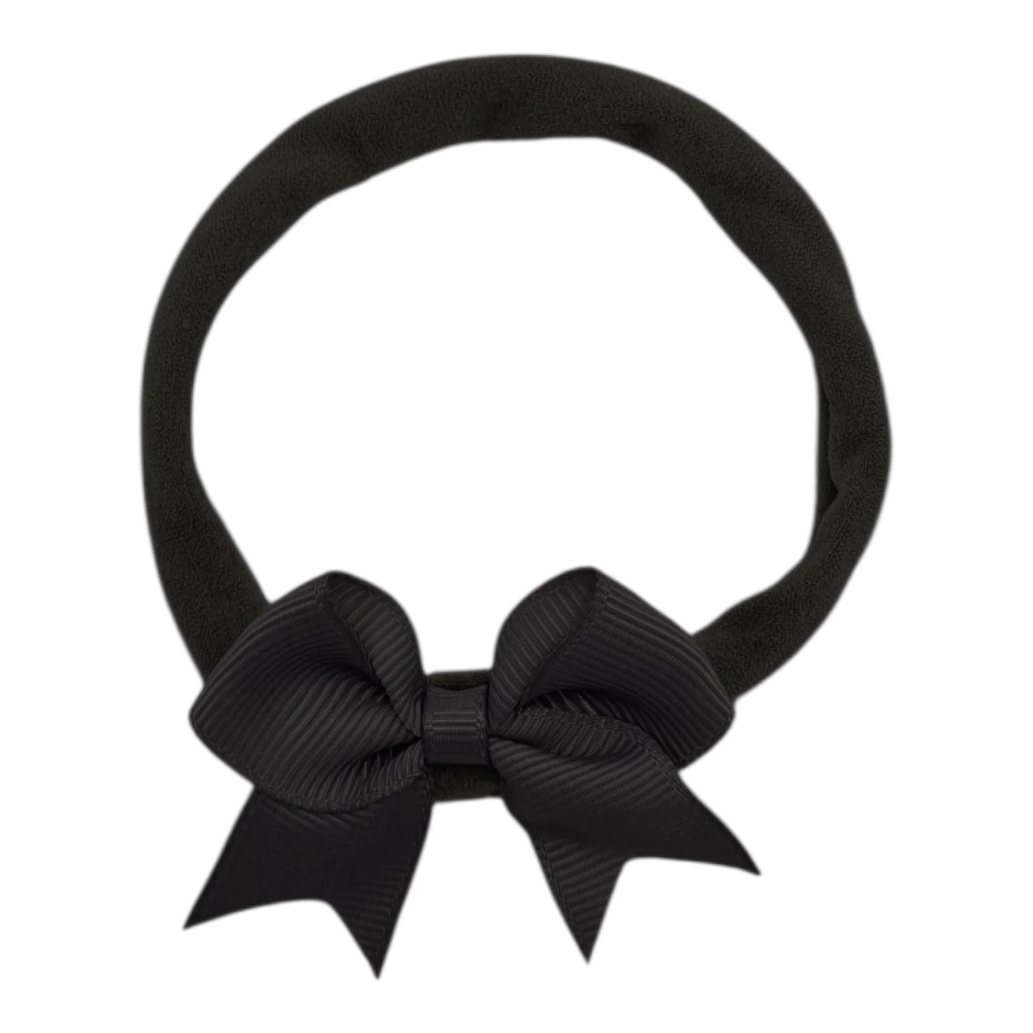 2 inch Black Kiss Dainty Bow On Headband