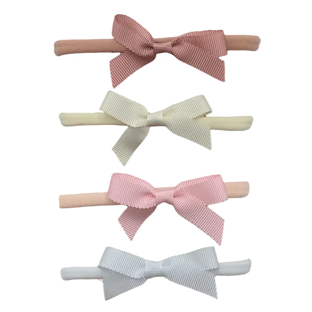 Set of 4 - 2.5 inch Dainty Bow Headbands - Image 2