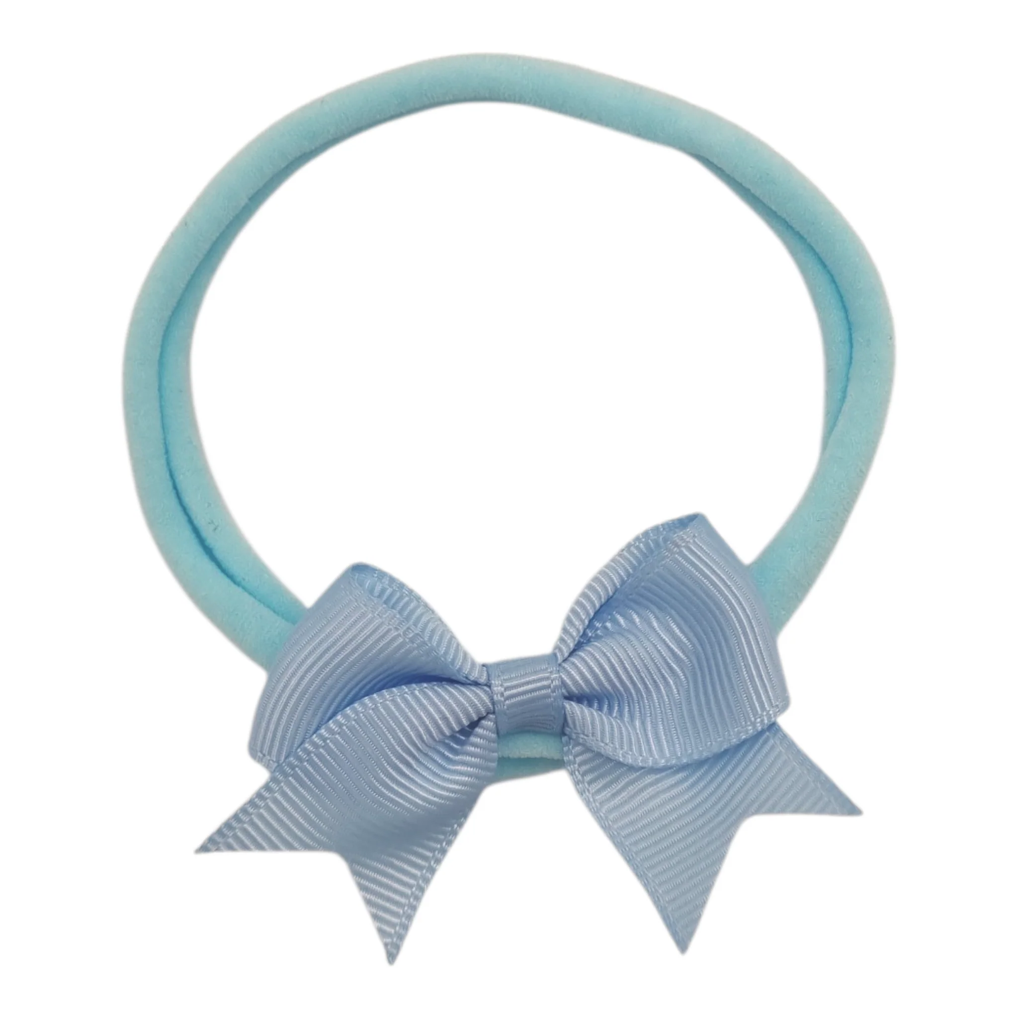 2 inch Pale Blue Kiss Dainty Bow On Headband