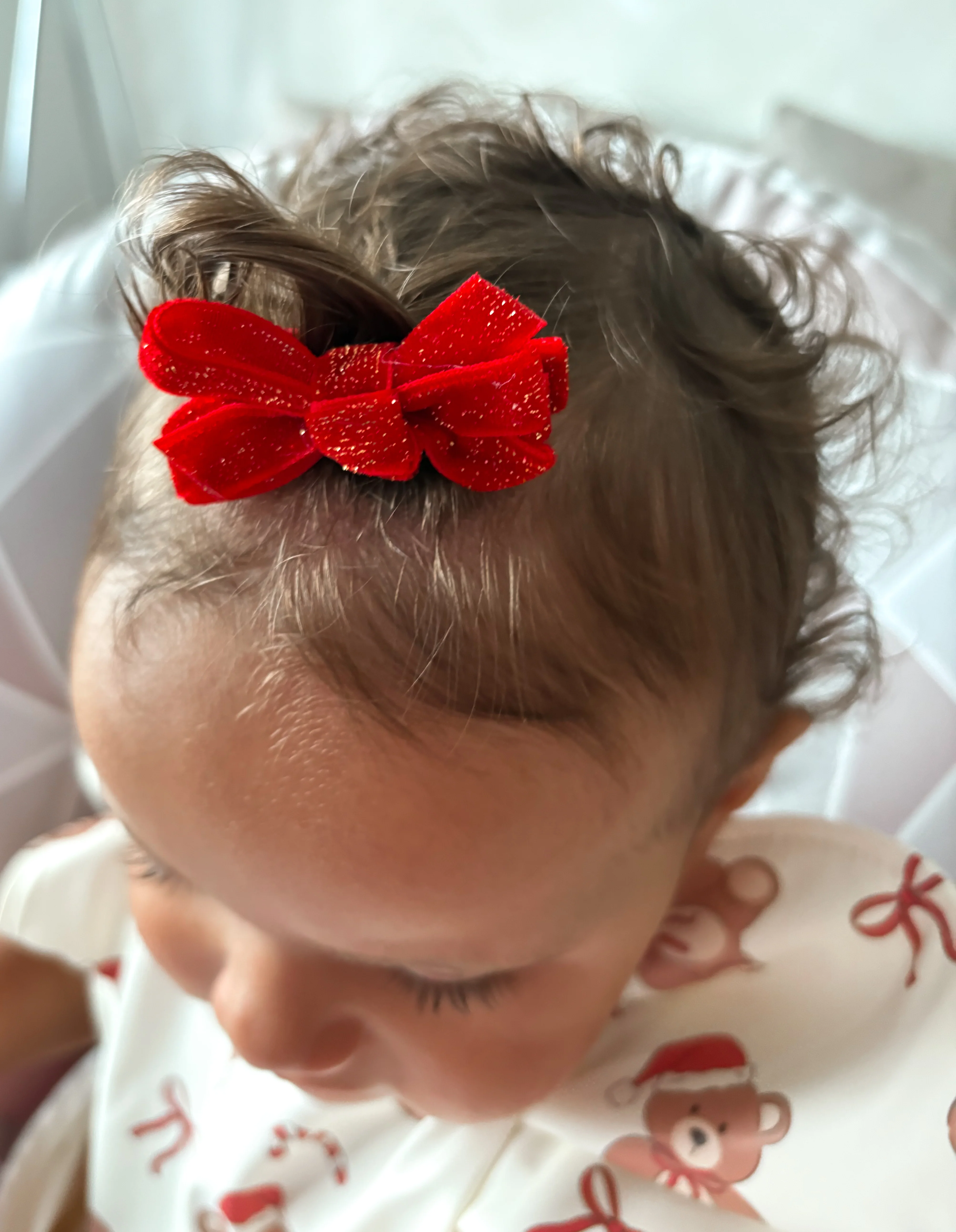 Christmas Pack of 10 My First 2 inch Bow Clips - Image 10