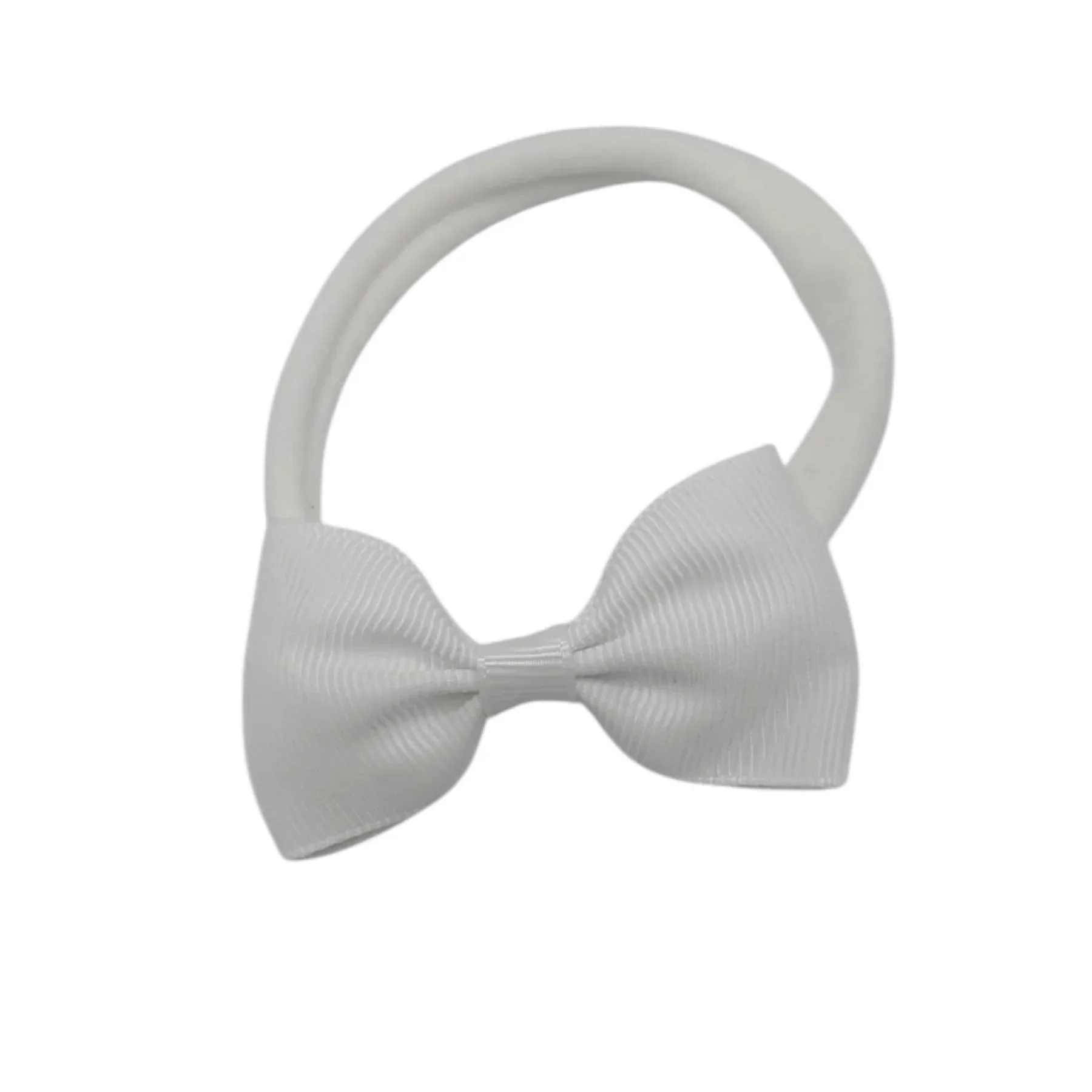 White 2.5 inch Dainty Bow On Headband